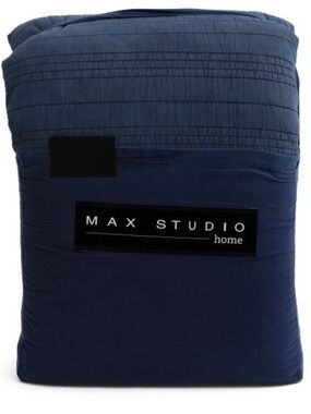 Max Studio Navy Quilted Comforter Set